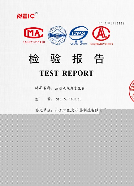 兰洋镇高低压试验报告