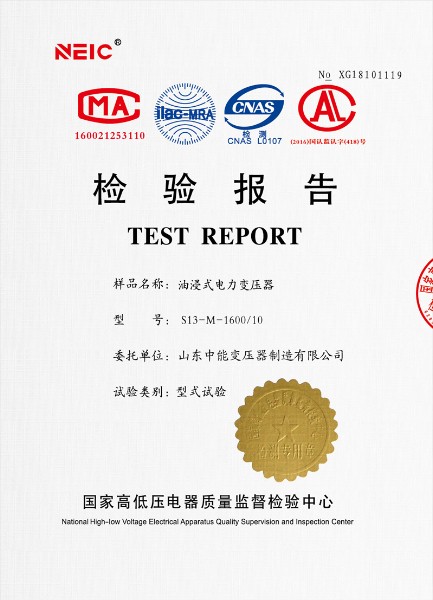 南雄高低压试验报告